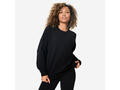 Bluză de fitness din molton Negru Damă - L