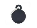 Medalion tag MyFamily Rotund S Aluminiu Black 5425