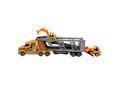 Set transportator cu utilaje de constructii Maxx Wheels, Galben, 45 cm