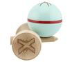 Jucarie de indemanare din lemn, Kendama X, Flippy, Silken, King Size V3, Super Sticky, 18 cm, Verde Mint