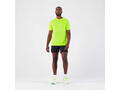 Tricou fără cusături alergare Kiprun run 500 confort verde Bărbați