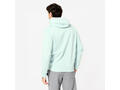 Bluză de trening călduroasă cu glugă din molton Verde-albăstrui Bărbați