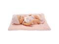 Bebelus cu paturica, Baby So Lovely, Roz, 30 cm