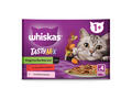 Hrana umeda pentru pisici adulte Whiskas Tasty Mix Chef's Choice, mix de carne si legume, 4 x 85 g
