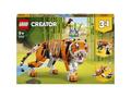 Kit de constructie LEGO Creator 3 in 1 Maretul tigru 31129