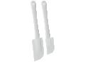 Set 2 spatule Metaltex, EVA/ABS, 24 cm, Alb