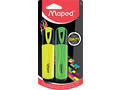 Textmarker Maped 2 bucati, galben/verde