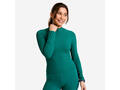 Bluză cu fermoar mediu Verde Damă - S