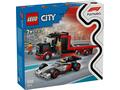 LEGO® City - Camion de prezentare F1 cu masina de curse Audi F1 (60493)