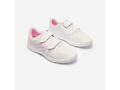 Încălțăminte cu benzi cu arici Educație fizică TS100 Alb-Roz Copii - 34