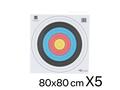 5 ținte tir cu arcul 80x80 AVALON