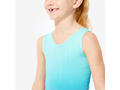 Body fără mâneci pentru gimnastică Turcoaz Fete - 10 ani