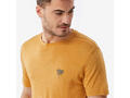 Tricou cu mânecă scurtă trekking, cu lână merinos, Merino Fresh galben, bărbați - L