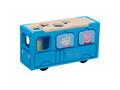Set figurina cu autobuz scolar din lemn, Peppa Pig