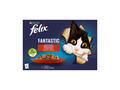 Hrana umeda pentru pisici Purina Felix Fantastic, vita si pui in aspic, 4 x 85 g
