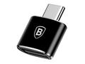 Baseus Convertor USB la USB Type-C Adaptor Conector OTG negru (CATOTG-01)