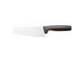 Cutit Santoku Functional Form Fiskars, otel inoxidabil, 17 cm, Negru/Portocaliu