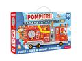 Puzzle educativ, Mimorello, Pompierii, 50 piese
