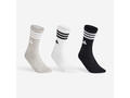 Set x 3 perechi șosete de sport lungi Adidas High Negru Alb Gri Adulți - 37/39