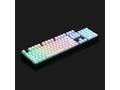 Kit butoane Royal Kludge PBT Double-Shot Keycaps, 104 taste, translucide, compatibile Cherry MX, US, White Pudding, KC-PUD