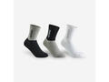 Set 3 Perechi Şosete Lungi Tenis ADIDAS Gri-Alb-Negru - 31/33