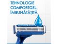 Aparat de ras de unica folosinta care iti ofera pana la 10 barbieriri confortabile? Blue3 Comfort de la Gillette este eficient datorita invelisului triplu de crom, lamelor de detectare a pielii si capului pivotant care se adapteaza la conturul fetei. Sist