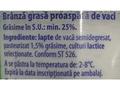 Branza de vaci grasa 200 g Raraul