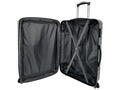 Troler Airport Wavy Pop cu 4 roti duble, 41 x 65 x 25 cm, marime M, culoare dark grey