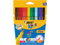 Markere de colorat BIC Kids Visa 12 buc