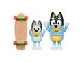 Set 2 figurine Bluey, cu skateboard