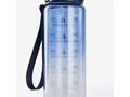 Bidon de fitness motivational 1 litru -  albastru