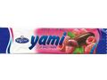 YAMI baton jeleu zmeura(82%) glazurat cu ciocolata neagra
