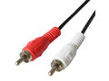 Cablu audio 2 x RCA Poss PSAUD14 3 m Negru