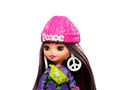 Papusa Barbie Extra Mini Minis cu par si accesorii, 8 cm, HLN46