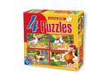 Set puzzle 4 bucati Animale, D-Toys