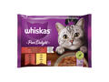 Whiskas Pure Delight hrana umeda pentru pisici adulte, selectii clasice in sos de carne 4 x 85 g