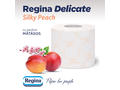 Hartie igienica Delicate Silky Peach 3 straturi 16 role Regina