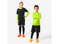 Bluză de fotbal termică, fără cusături, cu mânecă lungă, Keepdry Galben Copiiundefined