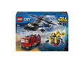 LEGO City - Elicopter, autospeciala de pompieri si submarin in versiuni remixate 60462, 874 piese