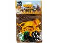 Set figurine animale salbatice in punga mica, Crazoo