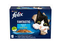 Felix Fantastic Ton/Somon/Cod/Peste Cambula In Aspic 12X85G, Hrana Umeda Pentru Pisici, 12X85G