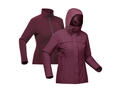 Geacă Impermeabilă 3 în 1 Iarnă Drumeție NH100 0°C Mov Damă - L