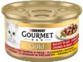 Gourmet Gold Cu Pui Si Somon, Bucati De Carne In Sos, Hrana Umeda Pentru Pisici, 85G