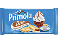 Ciocolata umpluta cu crema de ciocolata & crema de frisca Duo Primola 89 g