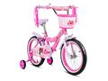 Bicicleta cu cos si roti ajutatoare, Barbie, 16 inch