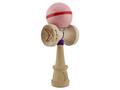 Jucarie de indemanare din lemn, Kendama X, Flippy, Silken, King Size V3, Super Sticky, 18 cm, Roz