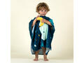 Poncho de baie bumbac Imprimeu Maimuță Albastru Bebe/Copii - 95-112 cm 3-5Y