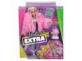 Papusa Barbie, Extra Style, Fluffy Pink Jacket, 30 cm