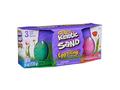 Pachet 3 oua cu surprize Kinetic Sand Egg-citing