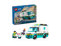 LEGO City - Ambulanta de urgente 60451, 184 piese